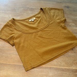 Madewell Short Sleeve Crop Top